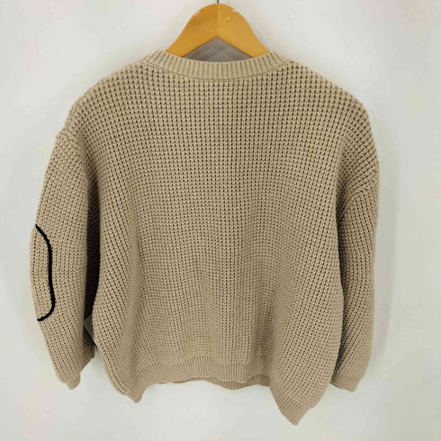 ロクビューティーアンドユースユナイテッドアローズ 6 BEAUTY & YOUTH UNITED ARROWS 22AW TAPE ELBOW CREW NECK レディース