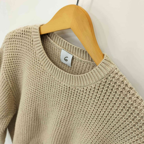 ロクビューティーアンドユースユナイテッドアローズ 6 BEAUTY & YOUTH UNITED ARROWS 22AW TAPE ELBOW CREW NECK レディース