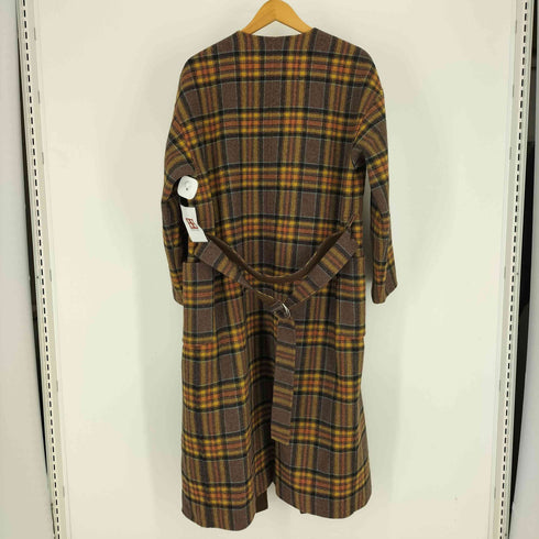 レイビームス Ray BEAMS 19AW チェック リバー ラップ コート レディース ONE SIZE