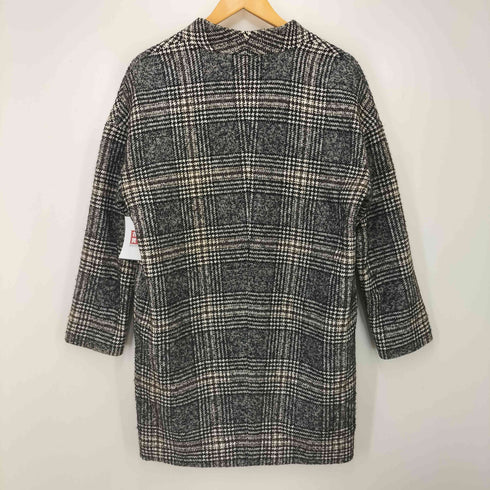 プルミエアロンディスモン 1er Arrondissement BISENTINO ノーカラーチェックコート レディース 36