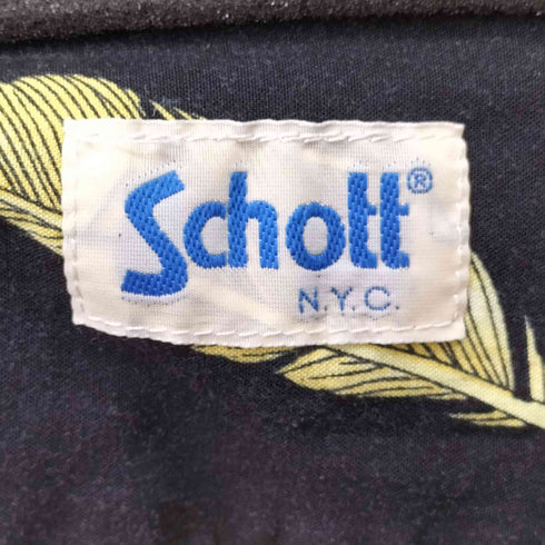 ショット Schott 総柄 S/S アロハシャツ メンズ JPN:XL