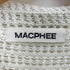 マカフィー MACPHEE クロシェットコンビ シャツカーディガン レディース S