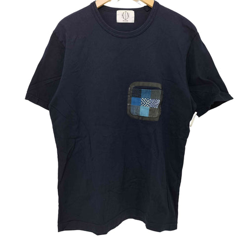 クオン kuon BORO パッチポケット ショートスリーブ クルーネックTシャツ メンズ JPN:L