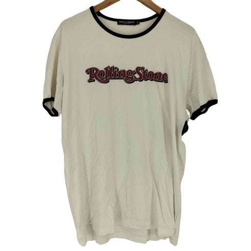 ドルチェアンドガッバーナ DOLCE&GABBANA ROLLING STONE リンガーTシャツ メンズ 52