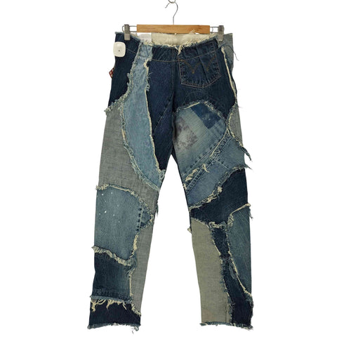 エドウィン EDWIN POWER TO THE DENIM REMAKE JEANS Y2K パッチワーク 再構築 メンズ 30