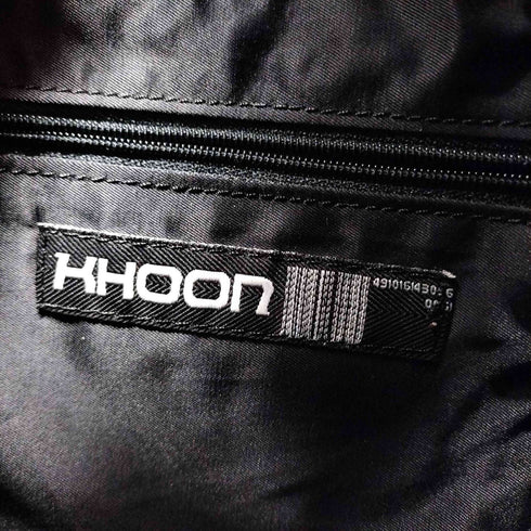 KHOON レザー切替ショルダーバッグ メンズ