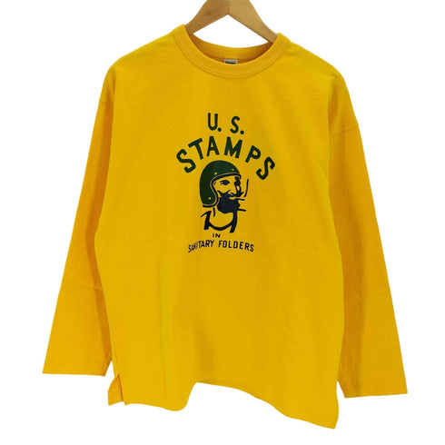 バーンズ アウト フィッターズ BARNS OUT FITTERS ビッグ9スリーブプリントTシャツ メンズ JPN:L