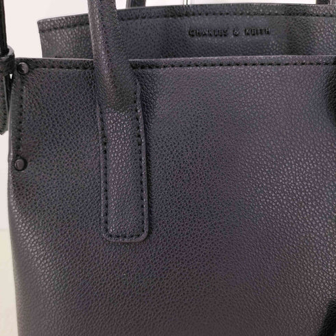 チャールズアンドキース CHARLES&KEITH ストラクチャード ダブルトップハンドルトート レディース