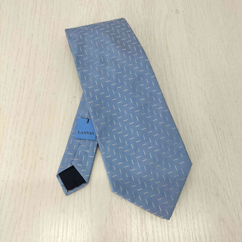 ランバン LANVIN シルク100% 総柄ネクタイ メンズ