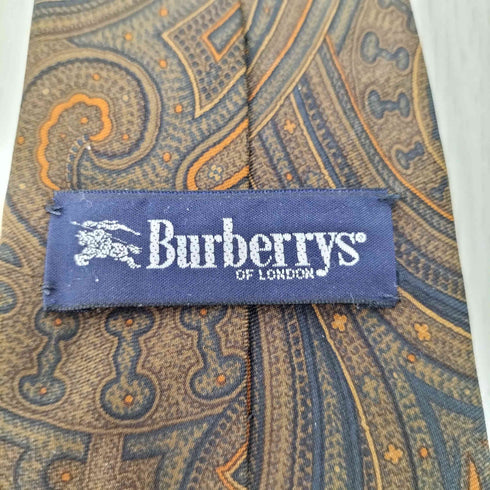 バーバリーズ BURBERRYS シルク100% ペイズリー柄ネクタイ メンズ