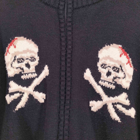 ショット Schott スカルデザインドライバーズニット メンズ XL