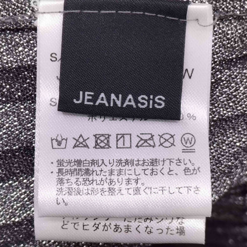 ジーナシス JEANASIS プリーツラメスカート レディース FREE