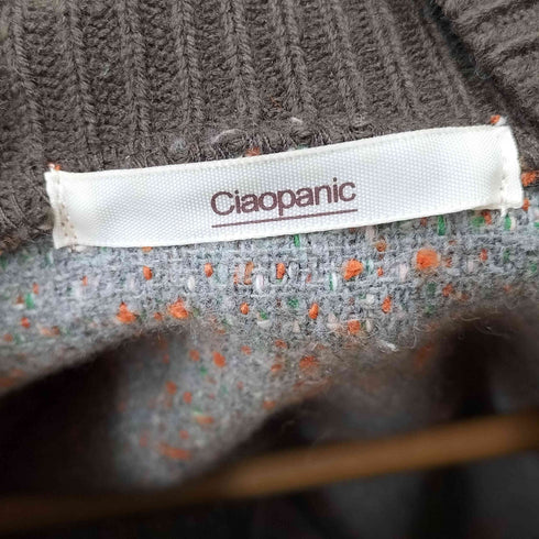 チャオパニック Ciaopanic フリンジツイードニット レディース FREE