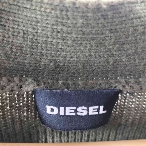 ディーゼル DIESEL エルボーパッチ パッチデザイン ロングカーディガン メンズ XS