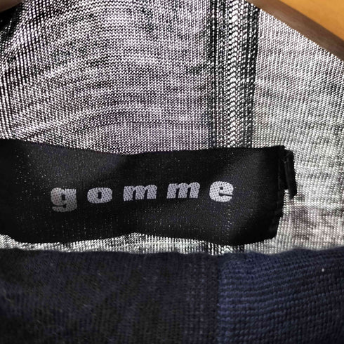 ゴム gomme バイカラー 変形 ハイネックカットソー レディース ONE SIZE