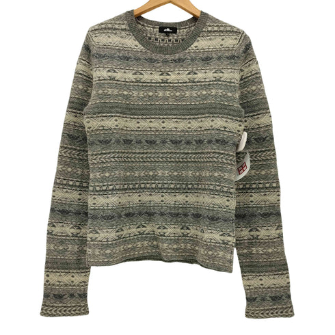 ラッドミュージシャン LAD MUSICIAN 05AW 総柄 ボーダー ニット セーター メンズ JPN:46
