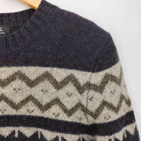 アーペーセー A.P.C. ボトルネック ノルディック ニット セーター メンズ import:M