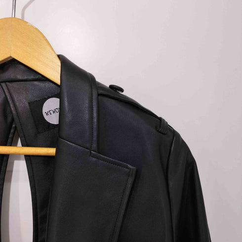 ケモノ KEMONO SYNTETIC LEATHER SHORT JACKET レディース FREE