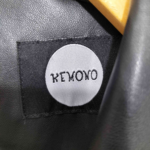 ケモノ KEMONO SYNTETIC LEATHER SHORT JACKET レディース FREE