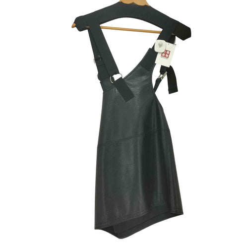 ジュンヤワタナベコムデギャルソン JUNYA WATANABE COMME des GARCONS 2020AW フェイクレザー ミニ 吊りスカート レディース JPN:XS