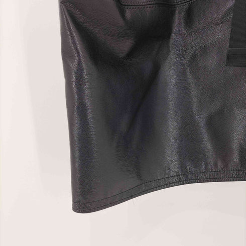 ジュンヤワタナベコムデギャルソン JUNYA WATANABE COMME des GARCONS 2020AW フェイクレザー ミニ 吊りスカート レディース JPN:XS