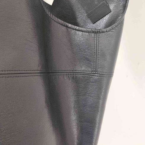 ジュンヤワタナベコムデギャルソン JUNYA WATANABE COMME des GARCONS 2020AW フェイクレザー ミニ 吊りスカート レディース JPN:XS