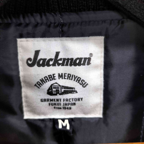 ジャックマン Jackman AWARD PHARAOH JACKET アームレザー切替 アワード ファラオジャケット メンズ JPN:M