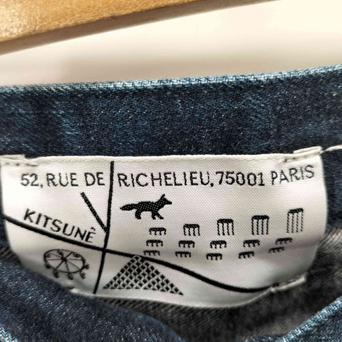 メゾンキツネ MAISON KITSUNE ボタンフライ インディゴデニム メンズ 29