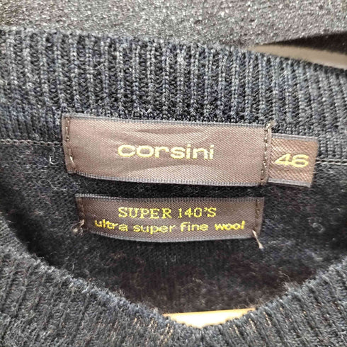コルシーニ corsini super140's Vネックウールニット レディース EUR:46