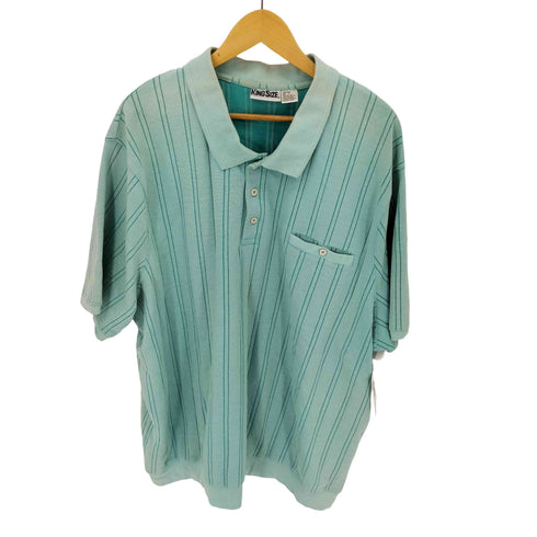 キングサイズ KINGSIZE コットンポリ ボーダーS/S ポロシャツ メンズ 5XL