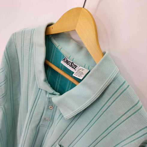 キングサイズ KINGSIZE コットンポリ ボーダーS/S ポロシャツ メンズ 5XL