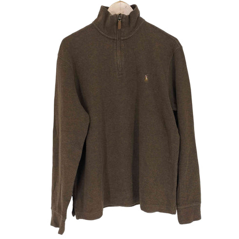 ポロラルフローレン POLO RALPH LAUREN ESTATE RIB ポニー刺繍ハーフジップニット メンズ JPN:M