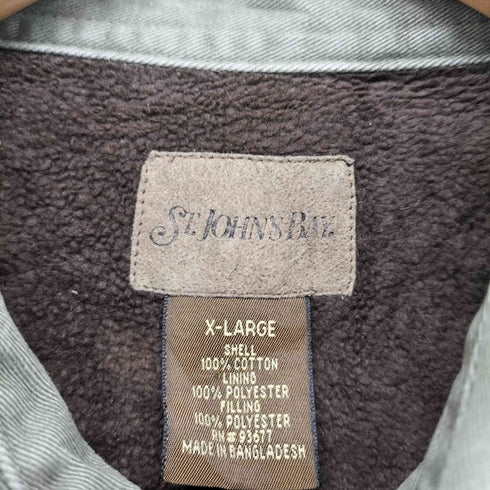 セントジョンズベイ STJOHNS BAY 90S 裏地フリースワークシャツ メンズ XL