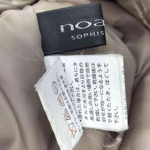 ノアジェ NOA-GE レッキスファーフーデットダウンコート レディース JPN:L
