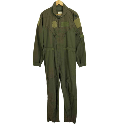 ユーエスエアーフォース U.S. AIR FORCE フライトスーツ ミリタリー セージグリーン メンズ 40R
