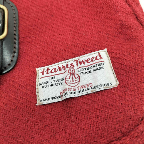 ハリスツイード Harris Tweed フロントポケットウールショルダーバッグ レディース