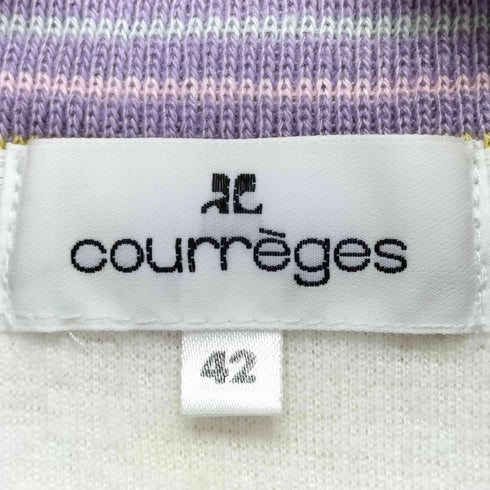 クレージュ courreges ロゴ刺繍ハーフジップスウェット メンズ 42