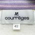 クレージュ courreges ロゴ刺繍ハーフジップスウェット メンズ 42