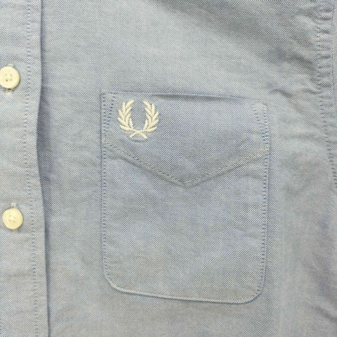 フレッドペリー FRED PERRY 月桂樹刺繍 S/S ボタンダウン シャツ メンズ UK8