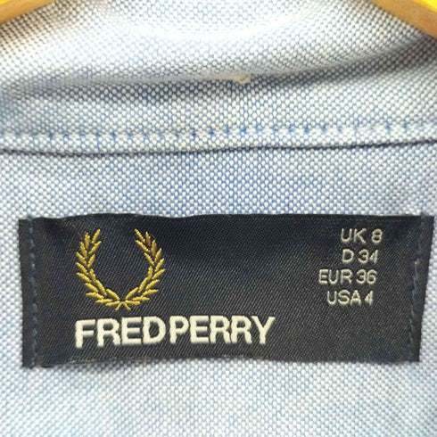 フレッドペリー FRED PERRY 月桂樹刺繍 S/S ボタンダウン シャツ メンズ UK8