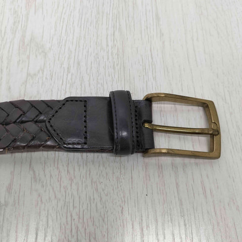 ブルックスブラザーズ BROOKS BROTHERS レザーメッシュベルト メンズ 32