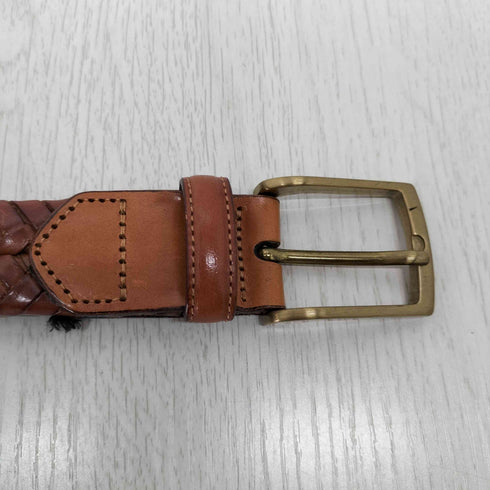 ブルックスブラザーズ BROOKS BROTHERS レザーメッシュベルト メンズ 32