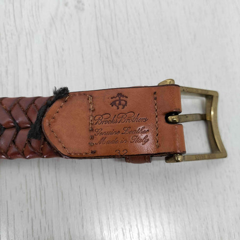ブルックスブラザーズ BROOKS BROTHERS レザーメッシュベルト メンズ 32