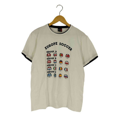 NEO HOMME EUROPE SOCCER サッカー プリント リンガー Tシャツ メンズ import:L
