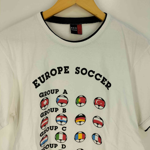 NEO HOMME EUROPE SOCCER サッカー プリント リンガー Tシャツ メンズ import:L