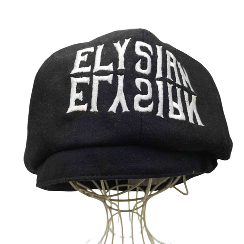 パラドックス PARADOX コラボ BIG BERET ELYSIAN 刺繍 ポリ ウール ベレー帽 メンズ 57-59cm