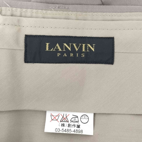 ランバン LANVIN 2タック ウールスラックス メンズ 76