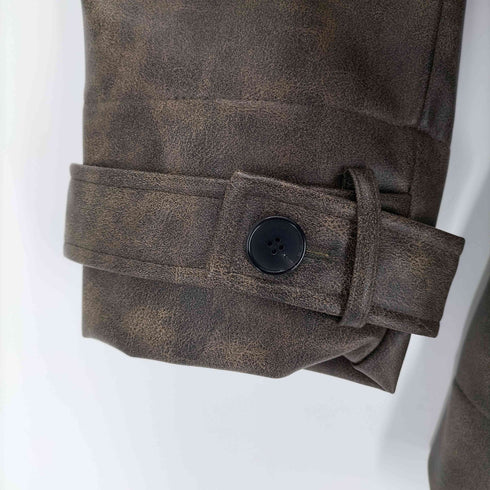 ザラ ZARA フェイクレザー ジャケット LIMITED EDITION メンズ import:L