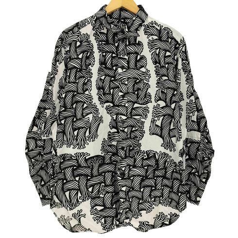 ネメス NEMETH Christopher Nemeth 縄柄 レギュラーカラー ドレスシャツ メンズ LL