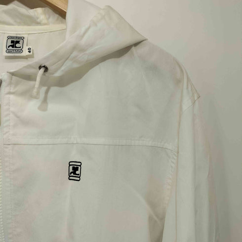 クレージュ courreges 80-90s MADE INITALY ポリコットン ジップアップパーカー メンズ 40
